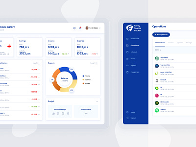 Finance Tracker Dashboard app dashboad figma finance interface stylo ui ux