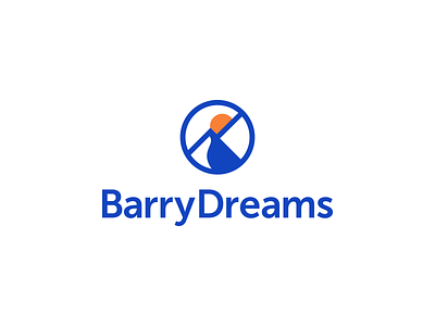 Mountain Logo Design - Barry Dreams - Mountains, Nature, Sunset analytics brand branding crypto blockchain data saas design ecommerce emblem fintech finance geometric icon identity logo logodesign logotype mountain logo nature software tech technology sunset symbol