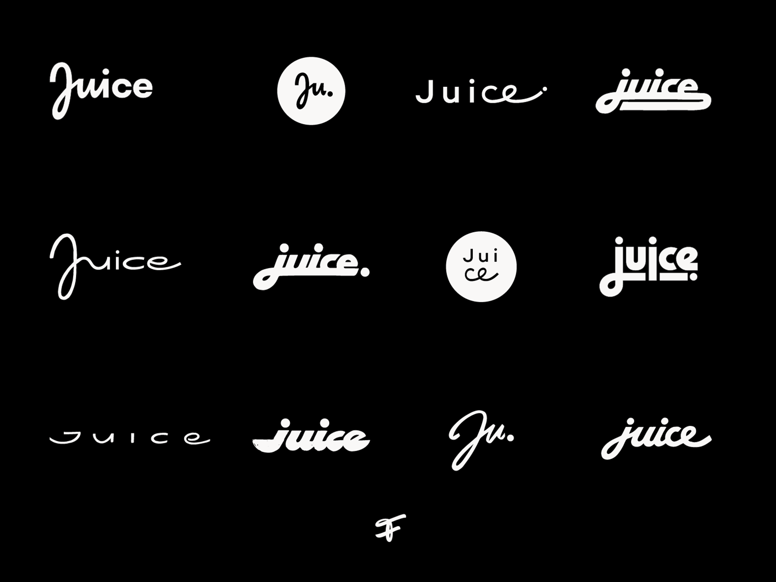 Juice (for sale) agency branding calligraphy custom design drink flow food handmade lettering logo logomaker name premium sale script type unique