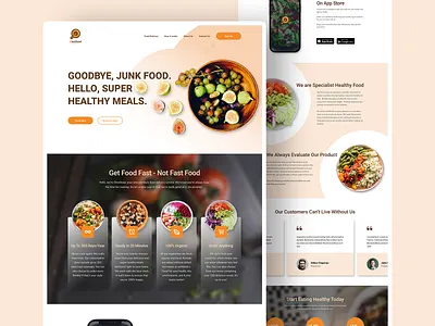 Omnifood Web Design branding design logo typography ui vector web website