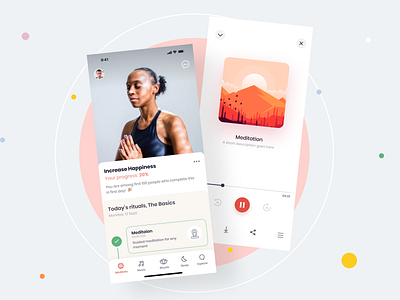 Omantara - The Meditation App animation app clean design health manoj bhadana meditation meditation app mindful mindfulness minimal omantara soul uiux ux yoga app