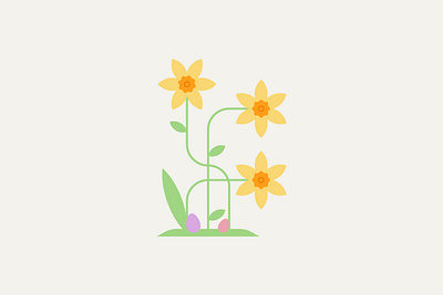 Easter Spot Illustration WIP design easter easter egg egg flat design flowers holiday icon illustration illustrator nature season spot illustration spring vector