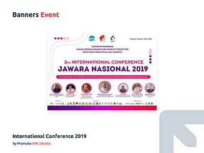 Banner International Conference 2019 UIN Jakarta design jakarta scout uin uin jakarta