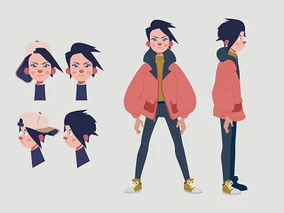 JULIA - Strong than boys cartoon character character design comics draw girl illustration strong women turnaround