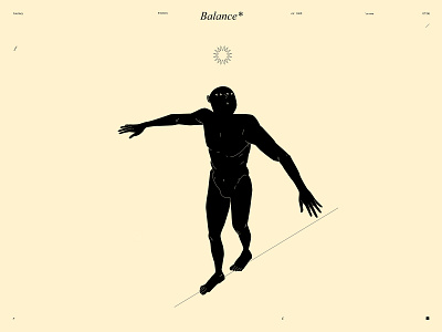 Balance* abstract balance composition conceptual piece design figure figure illustration illustration laconic lines minimal poster