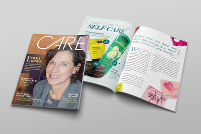 CARE Magazine Spreads article editorial design graphic design layout magazine photography product photography