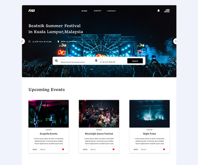 EVENTS adobe xd front end ui uiux ux web design