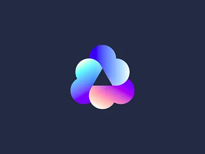 Clouds brand branding color design icon identity illustration logo