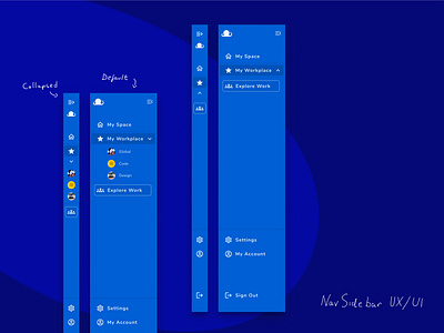 Navigation SideBar Menu - Prototype in Description Link app design design figma hamburger menu landing page menu bar mobile app navigation navigation bar navigation menu product design saas app sidebar simple ui uiux ux web app website work management