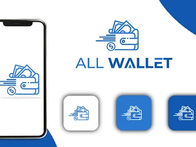 Wallet app logo / Wallet app icon / Branding app icon app logo branding design flat logo minimal wallet wallet app wallet app icon wallet app logo walletapp