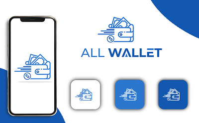 Wallet app logo / Wallet app icon / Branding app icon app logo branding design flat logo minimal wallet wallet app wallet app icon wallet app logo walletapp