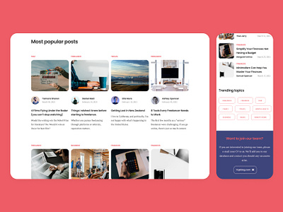 Blog Figma UI Template (for sale) blog blog design blog post desktop desktop design figma for sale grid grid layout mobile mobile app mobile ui responsive template ui ux ui design ui template ui templates ux ux ui