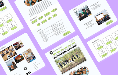 Site Design for Elementary School childfriendlyui educationforkids kindergartenwebsite playfuldesign preschooldesign schoollandingpage uxdesign