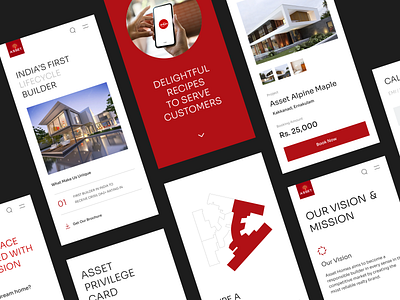 Asset Homes - Mobile responsive design branding design mobile real estate ui ux