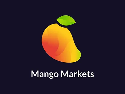 Mango Markets Logo Design branding currency design designer female freelance gradient hackathon logo mango trade winner