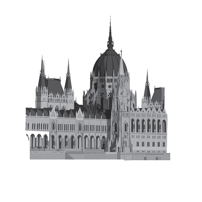 Hungarian Parliament - Styles in Architecture architecture building design digital illustration digitalart history illustration vector