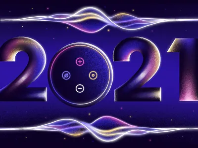 Voice Tech Trends in 2021 | Editorial illustration ai art artificial intelligence illustration just ai procreate ui voice ai voice assistant