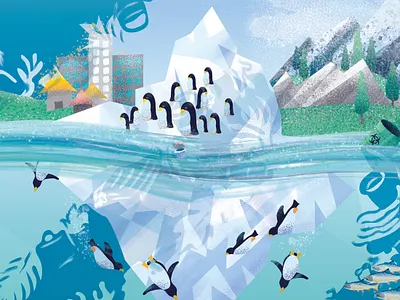 MyMuesli Ocean package illustration cut04 adobe illustrator animal illustration animals digital illustration food packaging iceberg illustration ocean ocean art ocean illustration ocean life package design package illustration packaging penguins plastic pollution save the ocean sea life underwater vector illustration