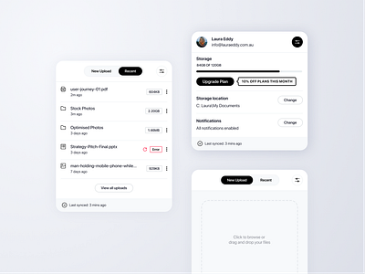File Uploader app autolayout clean drag drop figma file file upload files grey minimal ui upload file uploader uploading ux