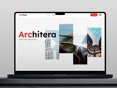 Architecture Landing Page Design architecture branding innovation uiux webdesign