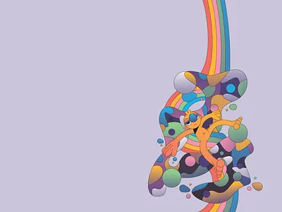 Avoidance branding character flat gradient icon illustration illustrator mascot minimal simple