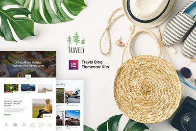 Travel Blog Template Kit design elementor template travel blog ui ux website