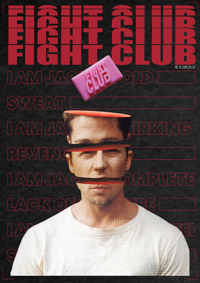 Fight Club art design graphic design illustrator minimal photoshop