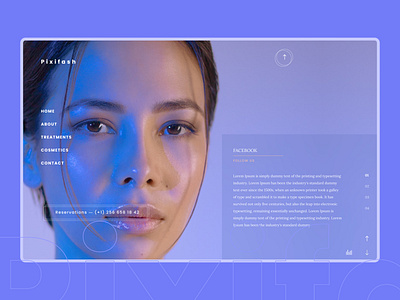 Interactive website design for Skincare website design figma ui ux website