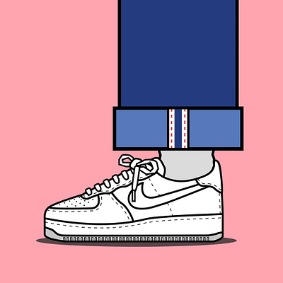 Nike, Adidas & Converse animation fashion gif illustration illustrator niallycat nike sneakers trainers