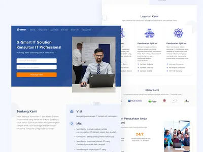 #Redesign Landing Page IT Consultant Company awesome design company design landing page landing page design landingpagedesign real project redesign ui ui design uiux ux