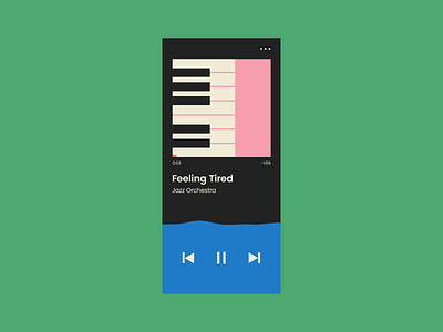 Music Player Animation animation app design audio colorful dailyui geometric gif graphic design mobile design motion graphics music player ui uidesign
