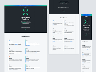 Ripplex.io Sunset Design web design
