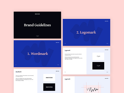 Invivox Guidelines presentation brand branding deck guidelines idenity logo logotype slide