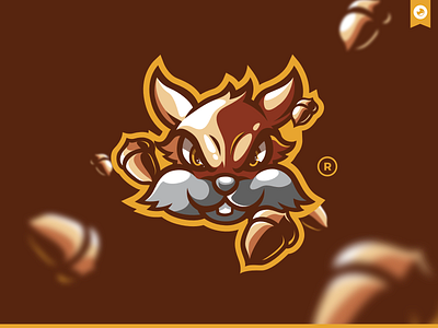 Squirrel Mascot Illustration bretagne didier esport gaming graphiste identity illustration laureaux logo mascot mascotlogo squirrel