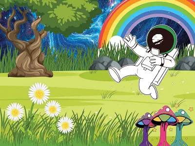 Cosmic Astronaut appdesign barskydesign cosmic design designer designforhire designsystem illustration logo ui ux