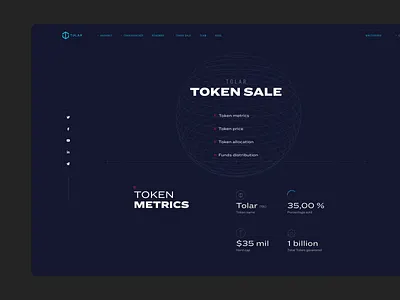 Cryptocurrency website animated clean crypto dark ui ui web