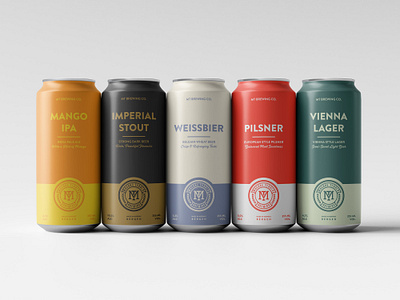 MT Brewing Co. Beers beer branding design logo product design typography