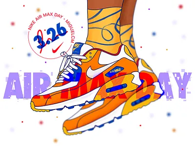 airmaxday x miguelcm airmax airmaxday illustration miguelcm nike procreate