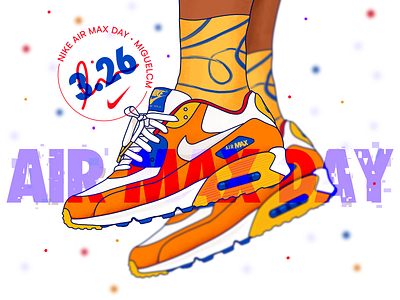 airmaxday x miguelcm airmax airmaxday illustration miguelcm nike procreate