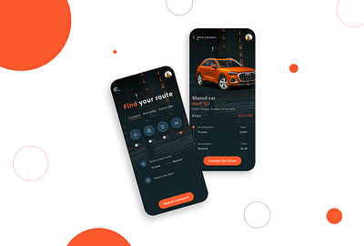 Transport app android app car design flat ios mobile plane product design route app transportation travel app ui ux