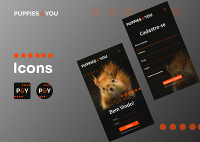Daily UI, Challenge 005 - Icon App app challengeui dailyui dailyui 005 design icon icon app puppies puppy ui ui design uiux ux