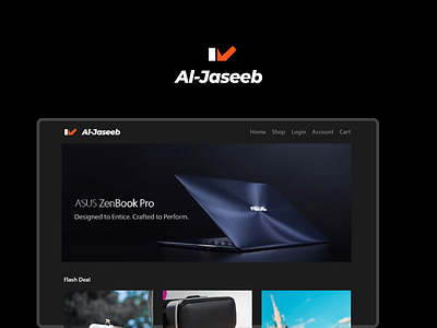 Al-Jaseeb E-Com Website arab brand branding dark ecommerce logodesign online shop simple uiux update website website concept