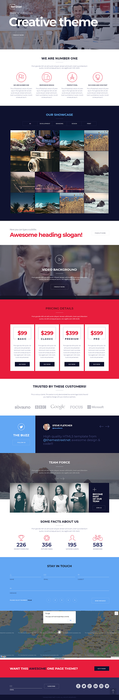 BERLINER - Creative Wordpress Theme blog business theme theme design web design website wordpress wordpress theme