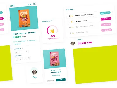 Edgard & Cooper Partnership animals animation badge branding cards cats challenges collection desktop dogs ecommerce food guidance illustration loyalty program mobile progress retention ui website
