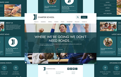 Minimal & Clean Educational Website UI collegewebsite educationdesign educationui k12education schoolwebsite universitylandingpage