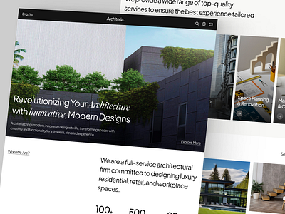 Architeria - Architecture Agency architect architecture architectureagency building uidesign uiux urbanwebsite