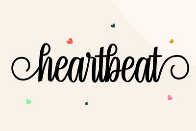 Heartbeat font classy