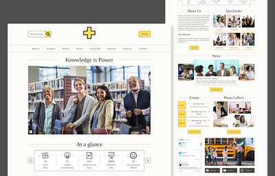 High School Site Design collegewebsite educationplatform k12education landingpage primaryschooldesign schoolwebsite universitylandingpage universitywebsite