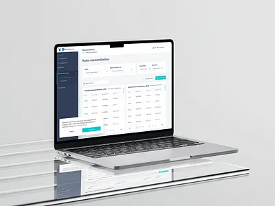 Auto-reconciliation Software b2b service design ui design