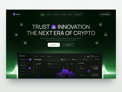 UI/UX Design for Crypto - DeFiX crypto design graphic design interface product service startup ui uiux ux web website